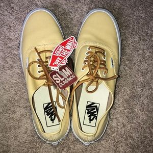 Pastel yellow women’s vans